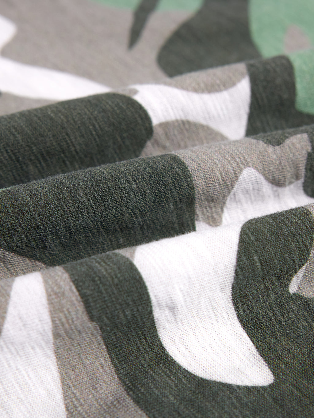 HAS2SONS 26FW Camo Cuff Frayed Two-In-One Long Tee 114