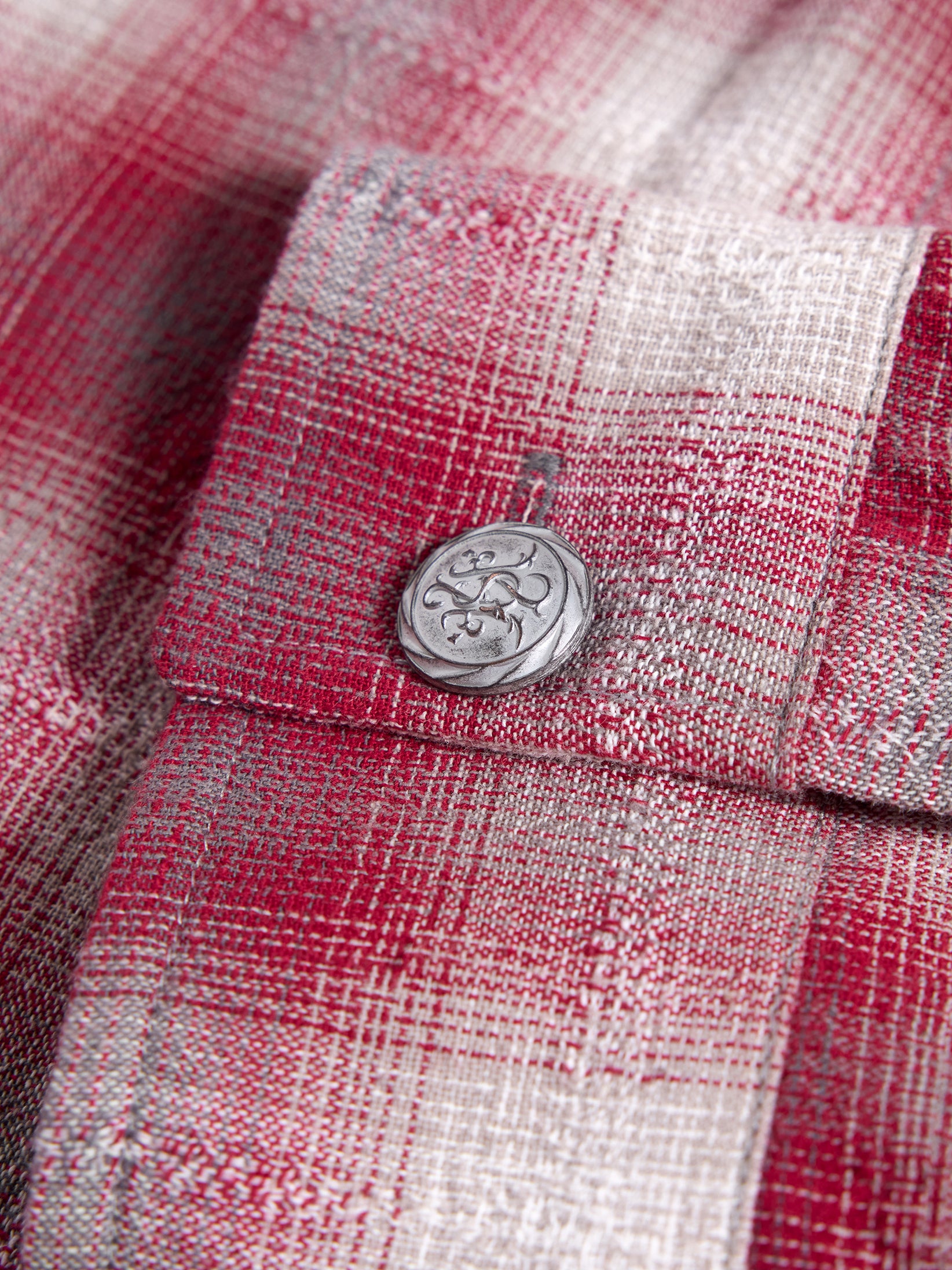 HAS2SONS 26FW Plaid Patch Vintage Washed Hooded Shirt 115