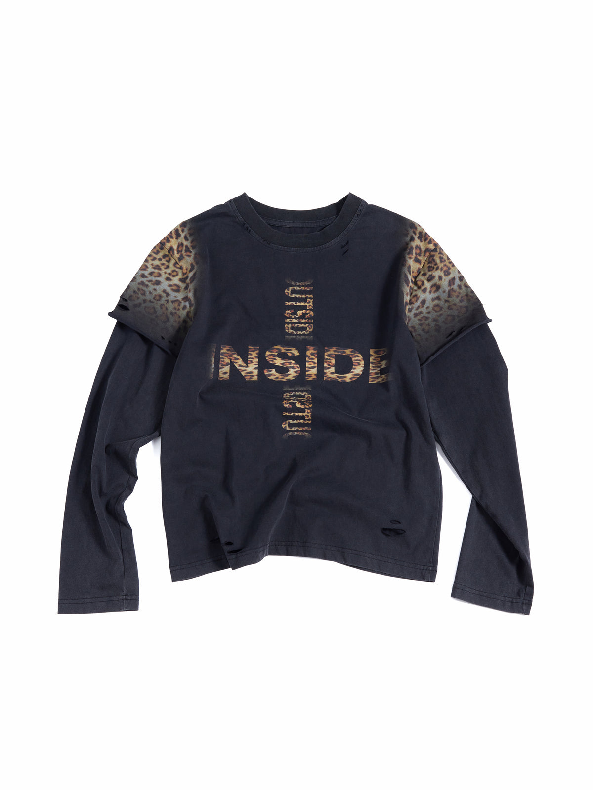 HAS2SONS 26FW「Meme Oriented」Leopard Mock Layer T-Shirt 118