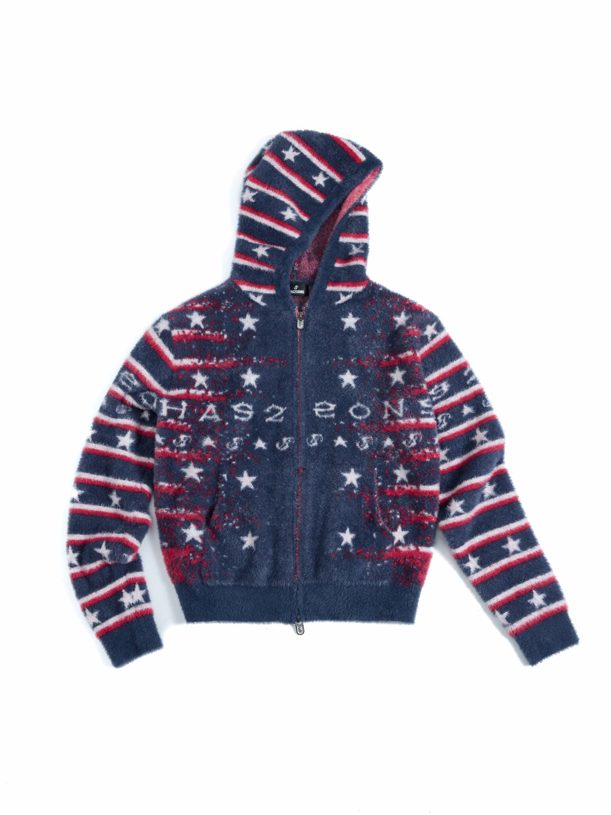 HAS2SONS 26FW 「Star Born」Faux Mink Hooded Knit Cardigan 129