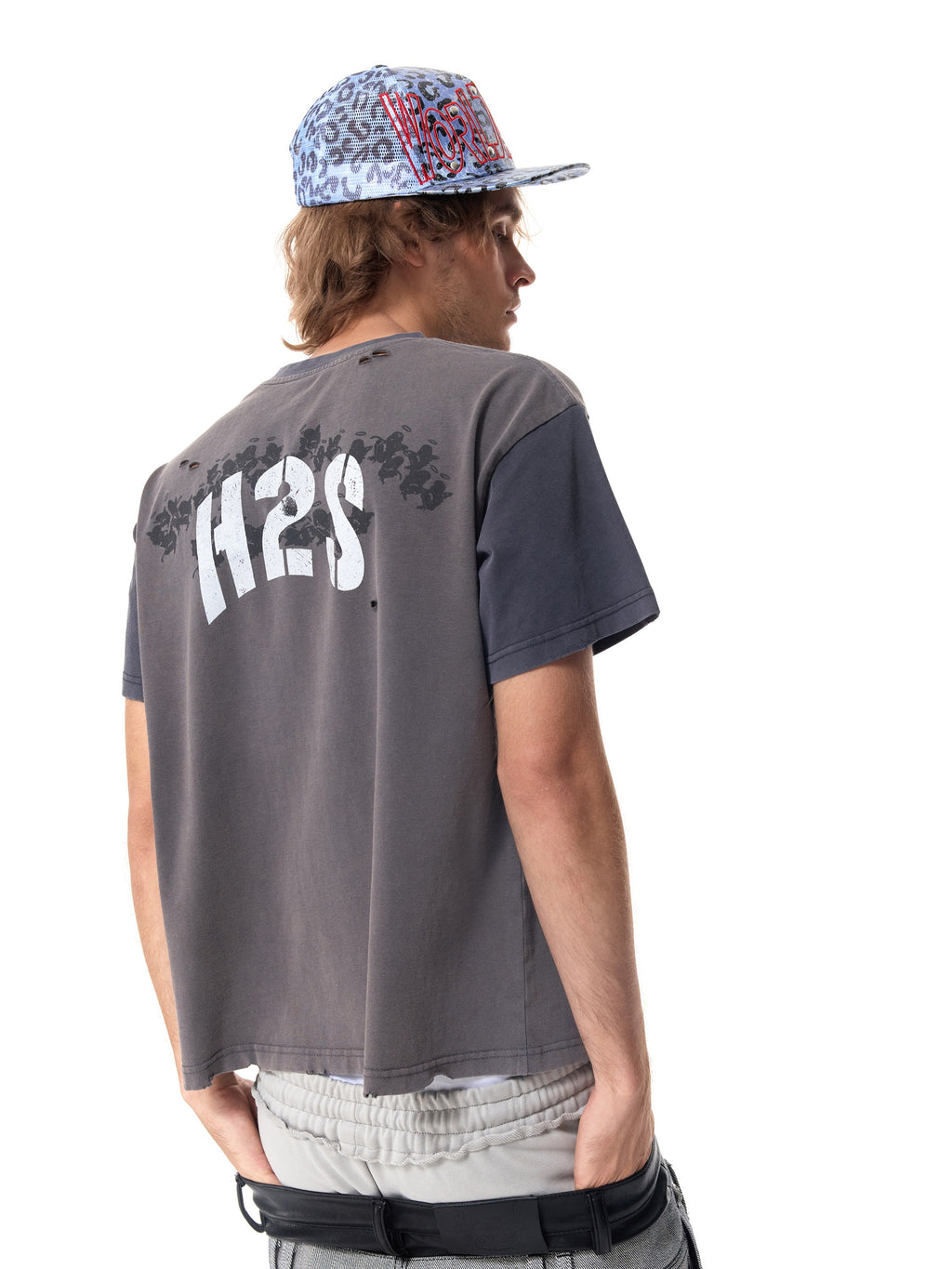 HAS2SONS Contrast Lion H2S Boxy Tee 098