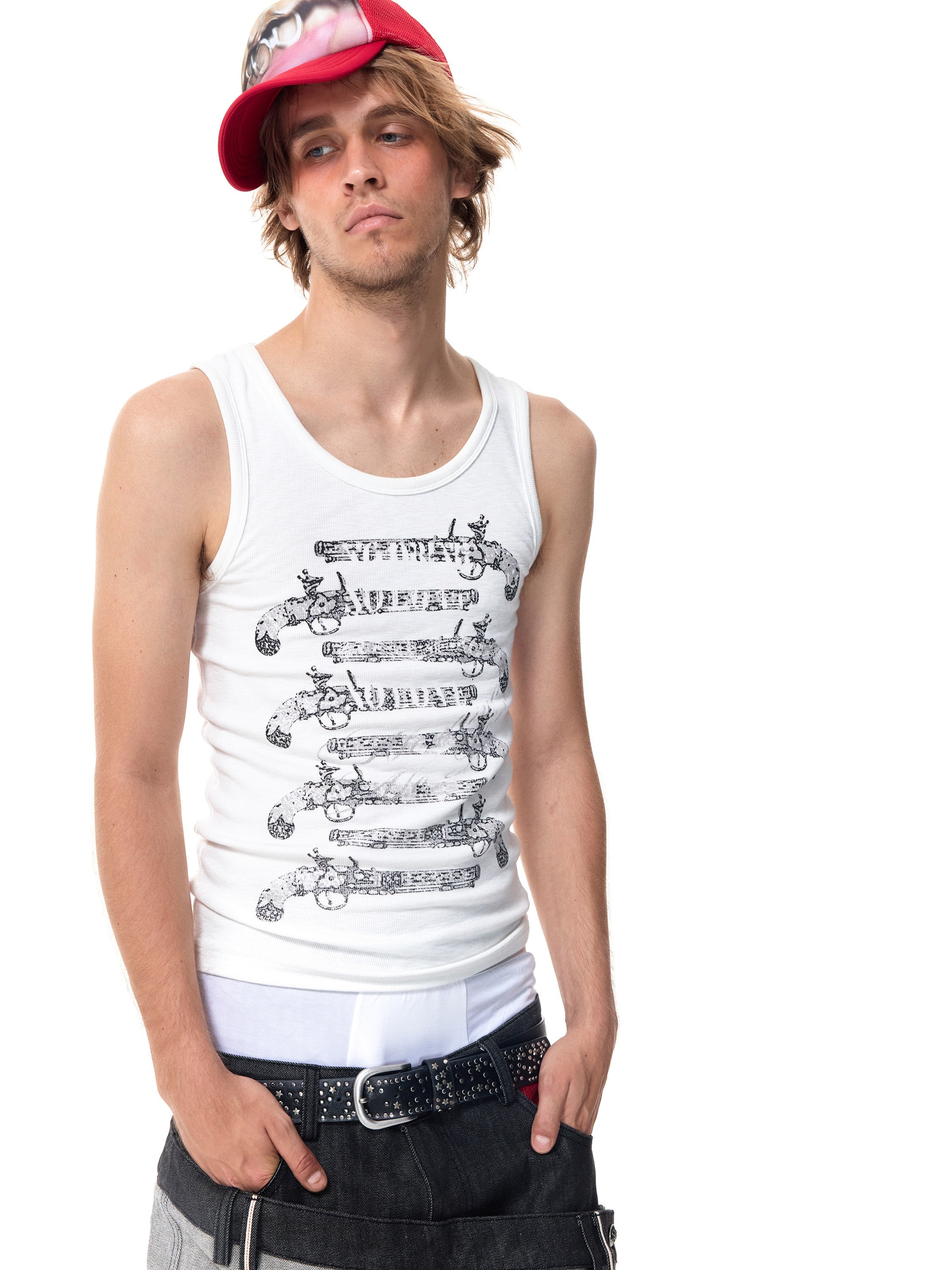 HAS2SONS Blunderbuss Print Slim Tank 092