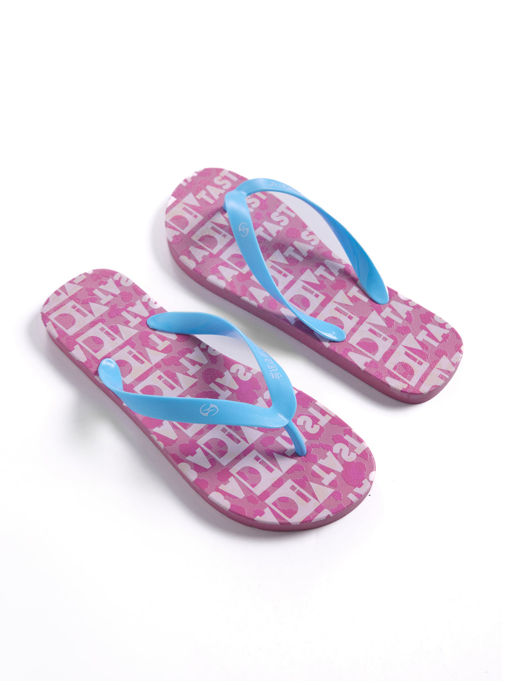 HAS2SONS Pink Leopard Print Anti-Slip Flip Flops