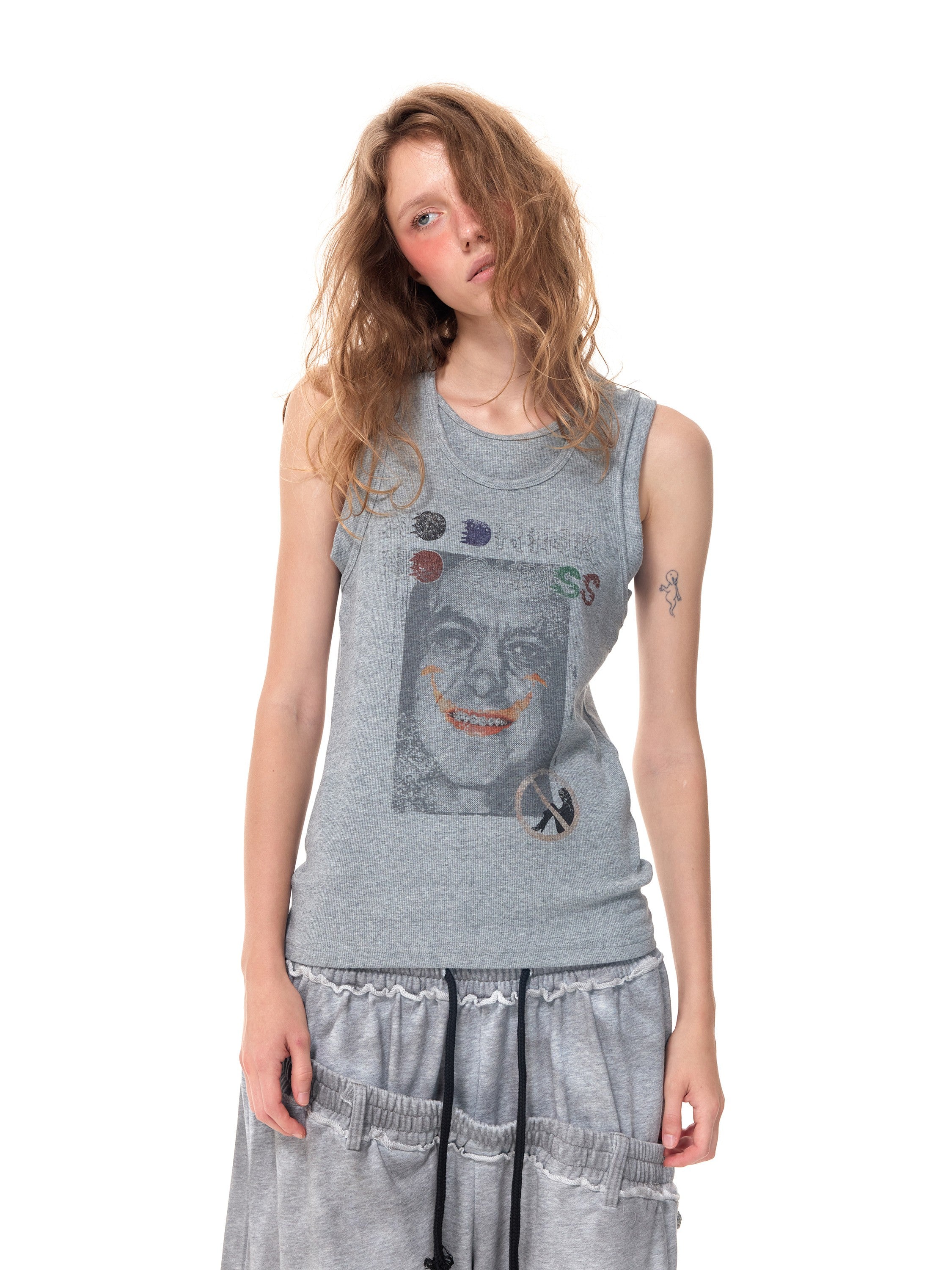HAS2SONS Dual Print Slim Tank 094