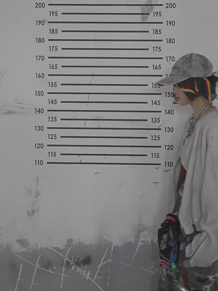 パッチワークデザインのカーディガンピットニットセータージャケット、ダーティダイ加工のダメージジャケット